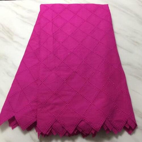 Wholesale High Quality african Swiss Voile Lace 2018 Red African Polish Swiss Cotton Voile Lace Fabric For Men And Women PS177-2