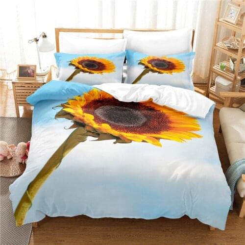 Sunflower Bedding Set Duvet Cover Set 3d Bedding Digital Printing Bed Linen Queen Size Bedding Set Fashion Design