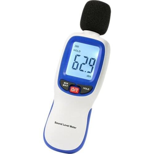 Sound Level Meter Portable Digital Decibel Meter, Audio Noise Measurement 30-130Dba Maximum/Min HOLD Data LCD Backlight