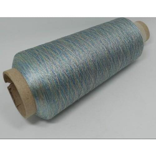 Variegated Color 310Dtex 5000M Metallic Thread for high speed machine Embroidery