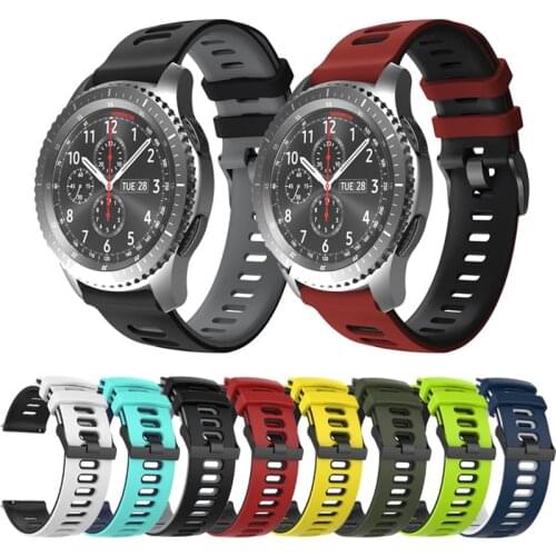 Silicone Strap For huawei watch gt 2 strap for Samsung galaxy watch active 2/46mm/42mm strap 20/22mm watch band gear s3 frontier