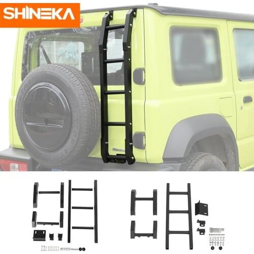 SHINEKA Protective Frames For Suzuki Jimny JB74 2019+ Car Exterior Rear Door Tailgate Ladder Accessories For Suzuki Jimny 2019