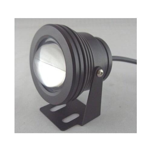 10W 12V LED Underwater Light 1000LM Flood Lamp Waterproof IP65 Fountain Pond Landscape Lighting Warm White White Convex Lens