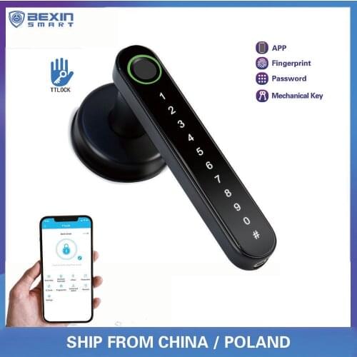 TTLOCK VS1 APP Bluetooth WiFi Indoor Smart Door Lock Biometric Fingerprint Electronic Lock Password Key