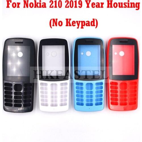 HKFASTEL High Quality Housing For Nokia 210 2019 Year New Full Complete Mobile Phone Cover Case（ No Keypad
