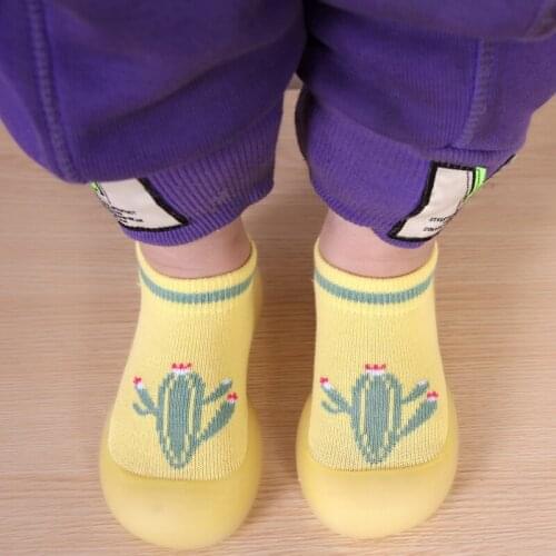 Yellow Baby Shoes Cartoon Cactus Kids First Walker Shoes Kids Non Slip Baby Shoes Baby Boy Accessories Shoe for Girls Baby Shoes