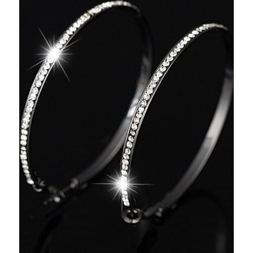YFJEWE Oversize Geometric Circle Round Hoop Earrings for Women Brincos Earring Gold Color Party Jewelry Gift E080
