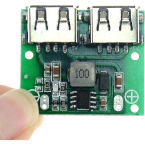 1PCS 9V 12V 24V to 5V DC-DC Step Down Charger Power Module 2 Double Dual USB Output Buck Voltage 3A Charge Charging Regulator