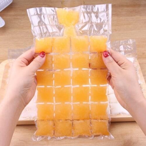 10Pcs Faster Freezing Maker Ice Cube Bags Kitchen Gadgets Self-Seal Ice-making Bag Disposable Transparent Ice Cube Trays Mold