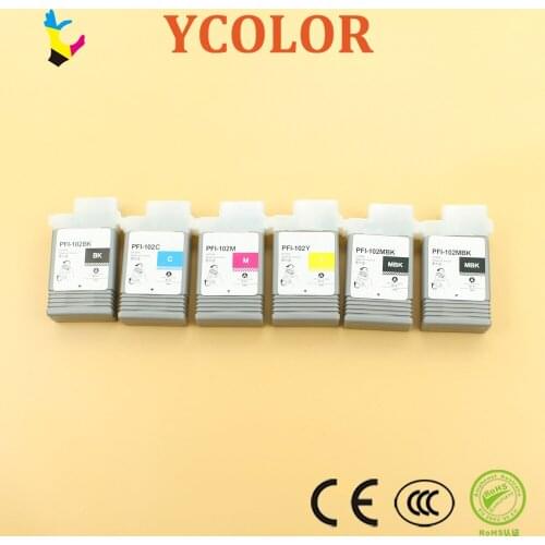 130ml PFI-102 empty compatible ink cartridges with chip