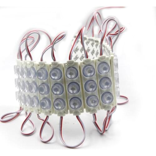 20Pcs LED Module with Injection lens DC 12V SMD 2835 3LEDs Advertisement Design Led Lighting Module High Bright Modules light