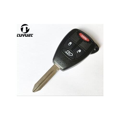 3+1 Buttons Remote Key Shell 4 Buttons Small For Chrysler Replacement Case With Button Rubber Pad
