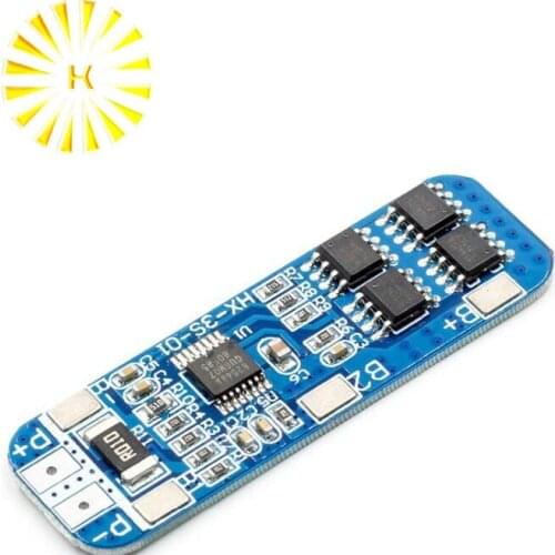 3S 12V 18650 Lithium Battery Protection Board Current Peak 10A Overcurrent Protection Connector