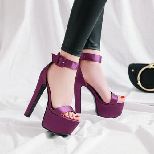 6 Inches Silk Platform Sandals Pole Dance Shoes Nightclub High Stripper Heels Full Dress Party Models Show Sexy Fetish Elegant