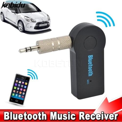 Kebidu Car Wireless Bluetooth Music Receiver Adapter Handsfree with Mic Audio Receive For iPhone for Samsung MP3 MP4 etc