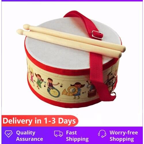 Drum Wood Kids Early Educational Musical Instrument For Children Baby Toys Beat Instrument Hand Drum Toys