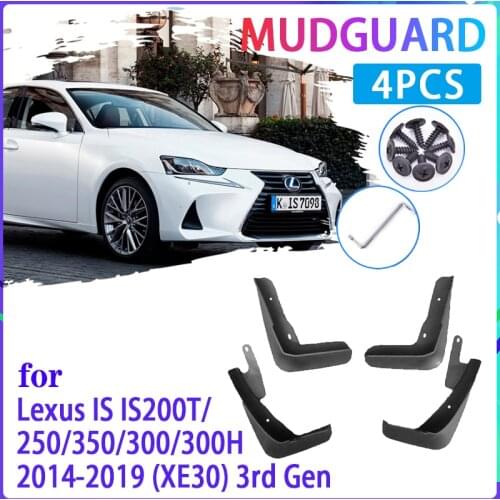 4 PCS Car Mud Flaps for Lexus IS IS200T IS250 IS350 IS300 IS300H XE30 2014~2019 Mudguard Splash Guards Fender Auto Accessories