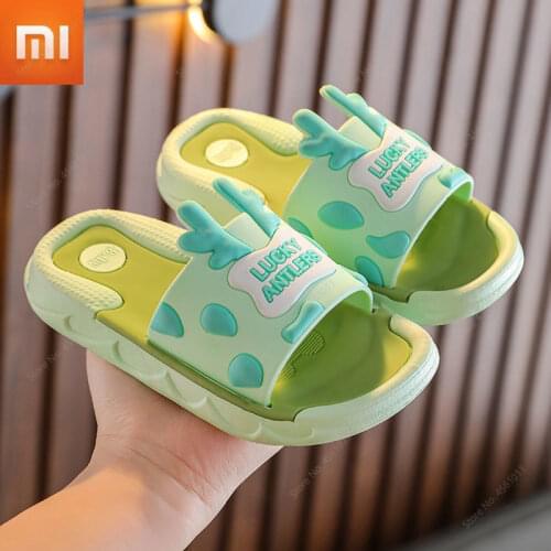 Xiaomi Kids Shoes Sandals Toddler Baby Cartoon Antlers Soft And Non-slip Kid Home Slipper Childrens Shose Sandalias Slippers