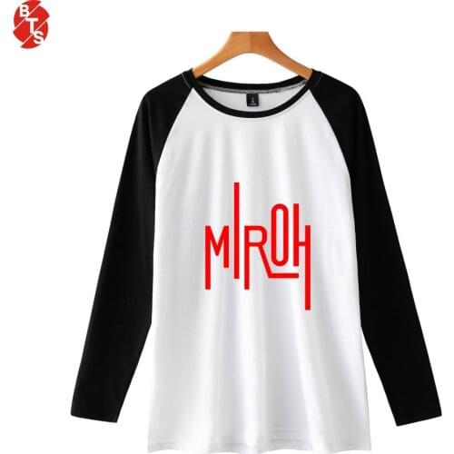 Stray Kids Kpop Raglan T-shirts Women/Men Fashion Long Sleeve Tshirts 2019 New Arrival Hot Sale Casual Trendy Streetwear Clothes