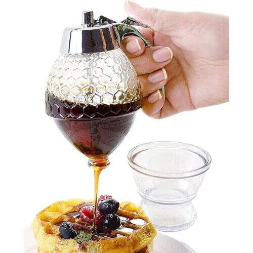 Balmatik Dispenser Glass Honey Jar Elegant Presentation Jar Pump Tap Dispenser Intelligent Ballık Bal Bowls Sauce