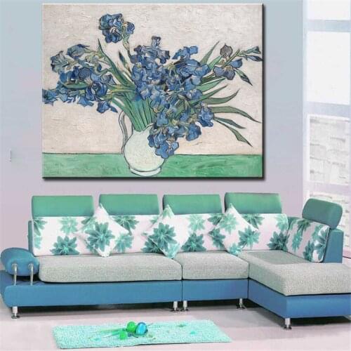 Van gogh irises and roses wall Picture For Living Room oil painting wall art Print wall painting No Framed