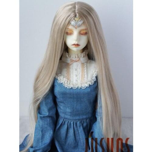 JD016 SD 1/3 Fashion BJD Wigs Parting Line Long Doll Wig Suit For Size 8-9 inch 9-10 inch Doll Soft Synthetic Mohair Doll Hair