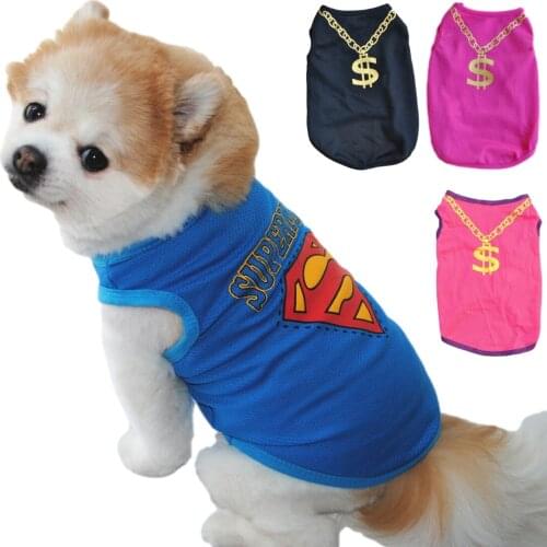 Dog summer clothes dogs vest Sweatshirt small dog clothers pug french bulldog Pet Dog Clothes T Shirt Cute Puppy Pet Costume