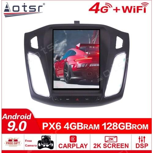 Android 10 9"For Ford Focus 2004-2013-2017 Car radio player Android 10 4+128GB GPS Navigation Multimedia Player Radio
