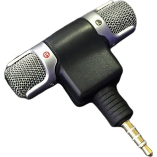 Mini Jack Microphone Stereo Mic For Recording Mobile Phone Studio Interview Microphone For iPhone Android smartphone laptops PC