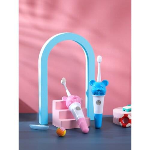 Battery Smart Electric U-Type Childrens Toothbrush, Including Automatic Ultrasonic Cleaning And Whitening Car Brushing Tool