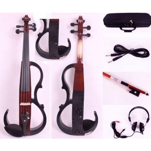 New 4/4 Electric Violin Solidwood Powerful Sound Big jack Small jack Master