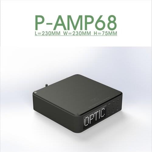 New audio preamp P-AMP68 50W+50W lossless music player amp U disk decoder hifi audio all-in-one machine