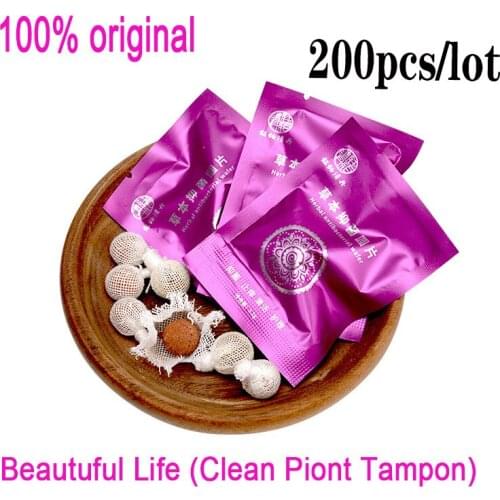 200pcs Russian Package Tampon Pearls Original Clean Point Tampon Yoni Womb Detox Pearls Vagina Toxins Cleansing Tampon