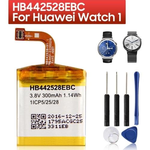 Original Replacement Battery HB442528EBC For Huawei Watch 1 Smart Watch Battery 300mAh