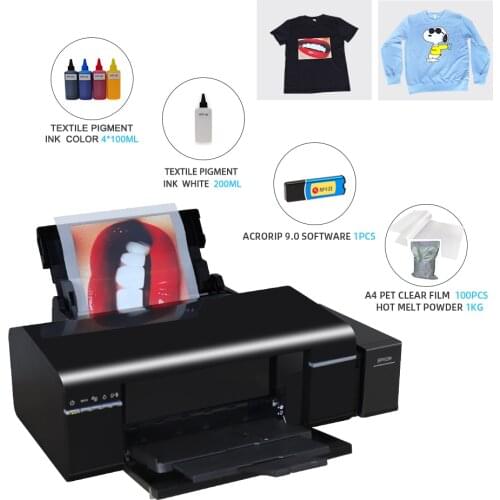 A4 DTF Printer Direct Transfer Film DTF Printer For Epson L805 A4 Heat Press Film Print Machine For T shirt Hoodies Jeans cap