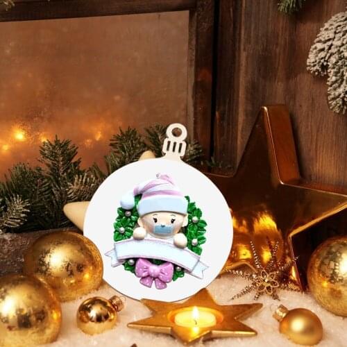 Christmas Mini Wooden Tag Cute Animated Doll Pendant Door and Window Car Key Pendant Holiday Home Decoration