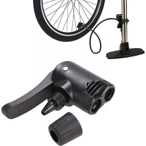 Bike Cycle Tyre Tube Replacement Presta Dual M7Z8 Pump Air Plastic Adapter Valve Bicycle Head Valve Adapter Pump T7F3
