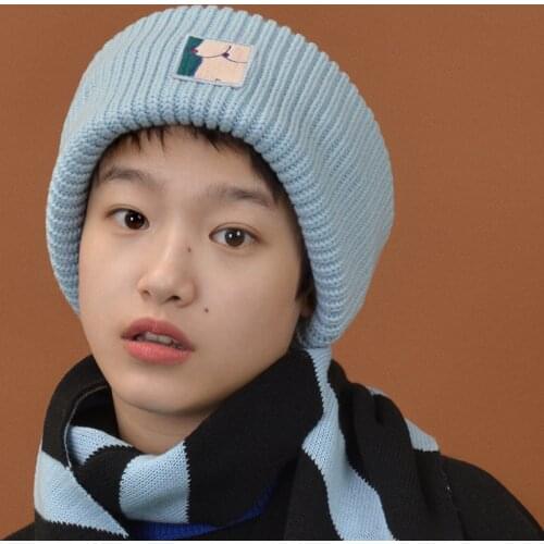 YIZISToRE Funny cotton knitted couple caps with originally designs (FUN KIK)