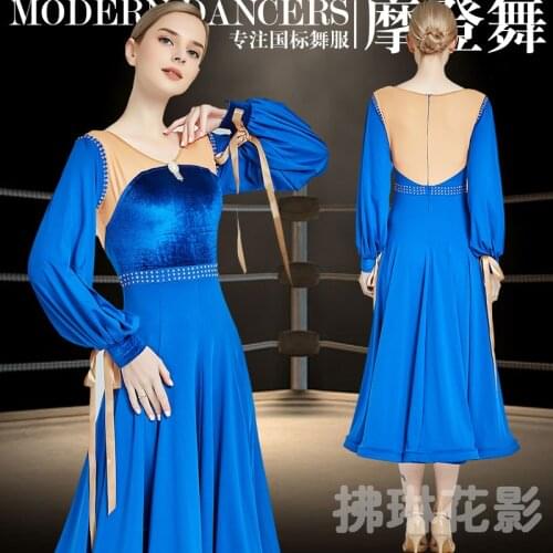 New ballroom dance competition dress dance ballroom waltz dresses standard dance dress women ballroom dress Y062