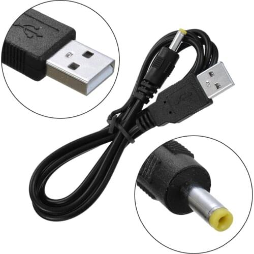 1pc 80cm USB Male to 4.0 x 1.7mm Cable DC 5V 1A 4.0*1.7 Male USB Power Charge Cable for Sony PSP