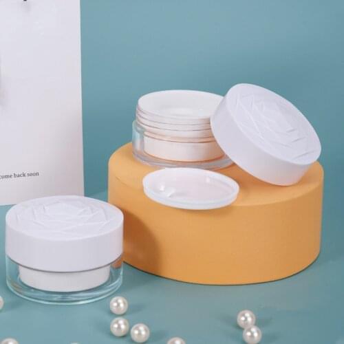 1PCS Round Cosmetic Jar Refillable Face Cream Container Travel Face Cream Lotion Cosmetic Bottles 20ML/30ML/50ML