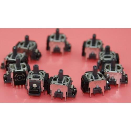 10PCS/LOT 3D analog joystick joysticker for Playstation 4 for PS4 controller repair Black