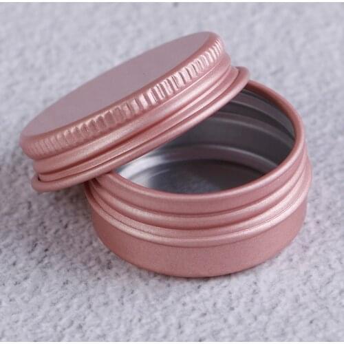 10pcs High Quality 10g Pink Empty Aluminum Pot Jars Cosmetic Containers With Lid Eye cream hair conditioner Tin Cosmetic Metal