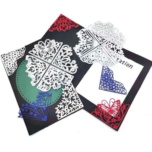 2pcs Butterfly Flower And plant Metal Cut Dies Stencils for Scrapbooking Stamp/Photo Album Decorative Embossing DIY Paper Cards