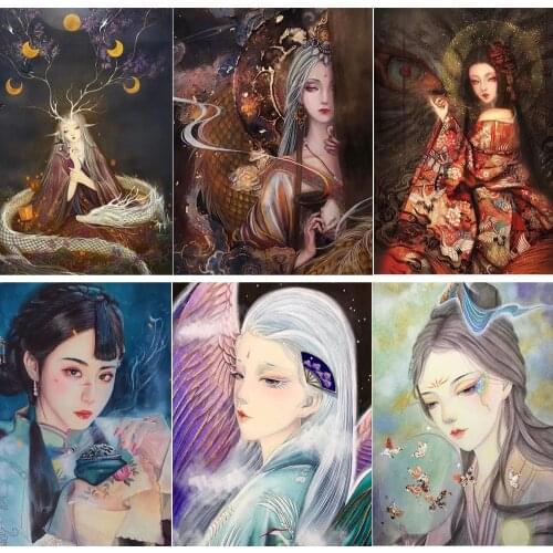 5D Diy Art Landscape Portrait Painting Full Diamond Mosaic Diamond Painting Wall, Kitchen, Bathroom Home decoration painting