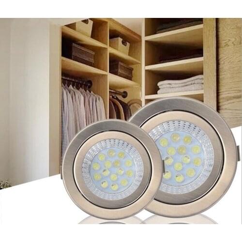 Free Shipping 10pcs/lot 1w LED Closet Wardrobe Lights Recessed Kitchen Cabinet Lamp NEW