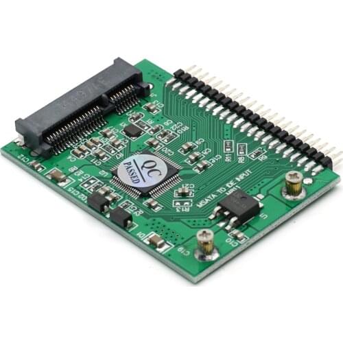 Free shipping mini PCI-e msata SSD to IDE 2.5 inch 5V 44pin Adapter Card msata PCI Express Sata Converter For Laptop Notebook