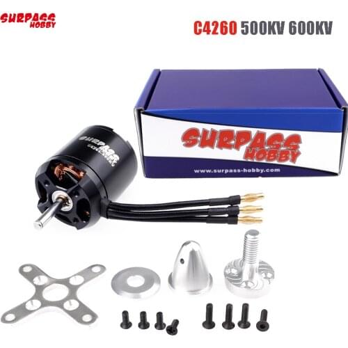SURPASS HOBBY 3530 C4260 500KV 600KV Brushless Motor for Airpalne Aircraft Multicopters RC Plane Helicopter