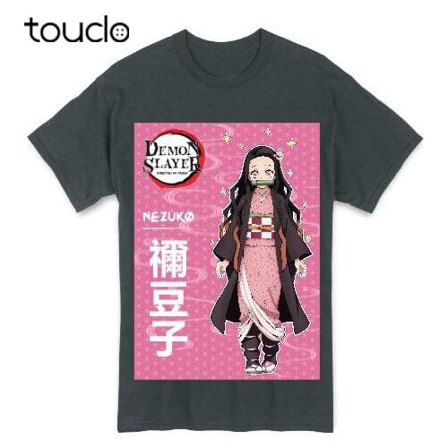 Demon Slayer Nezuko Kamado Black Pink T Shirt Tee