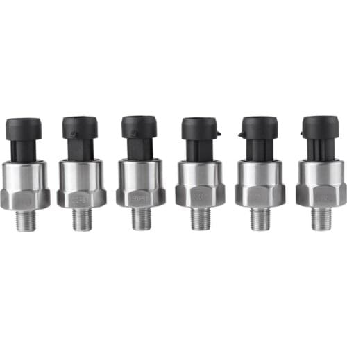 30-500PSI Pressure Sensor Oil Fuel Air Water Pressure Transducer Stainless Steel Pressure Sender Gauge DC 5V 1/8 inch NPT Thread